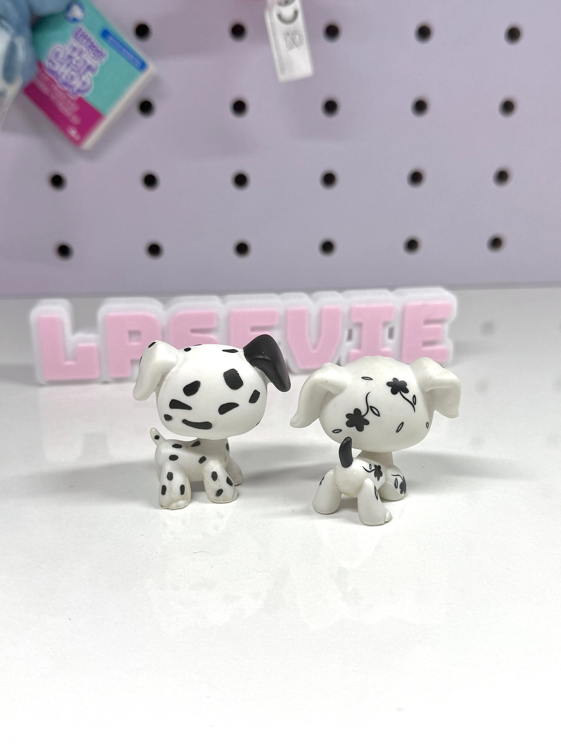 Authentic Littlest Pet Shop LPS #297 & LPS #469 Dalmatian Dog Lot🐾