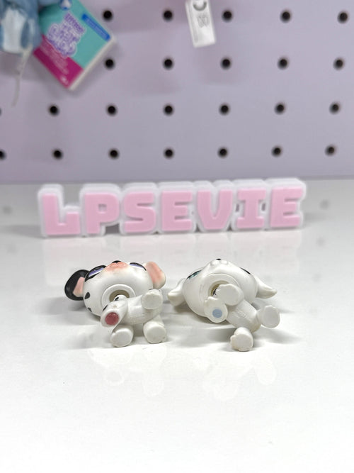 Authentic Littlest Pet Shop LPS #297 & LPS #469 Dalmatian Dog Lot🐾