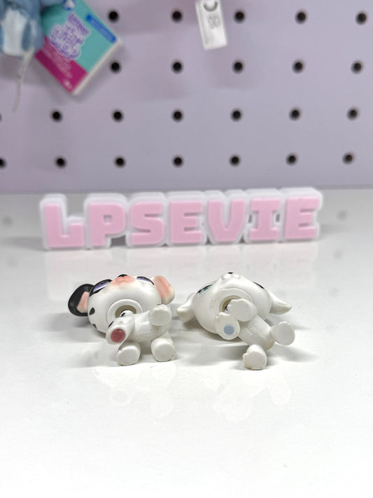 Authentic Littlest Pet Shop LPS #297 & LPS #469 Dalmatian Dog Lot🐾