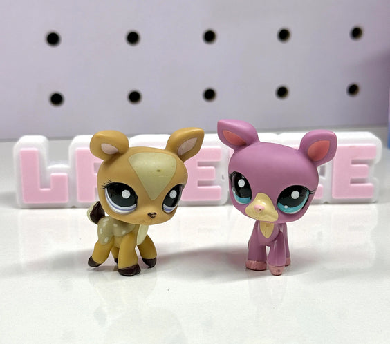 Authentic Littlest Pet Shop LPS Deer Lot #1724 & #1123!