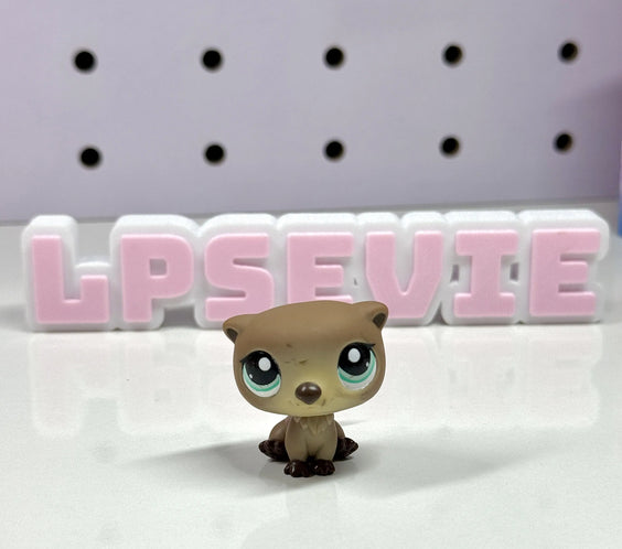 Authentic Littlest Pet Shop LPS #1609 Brown Otter