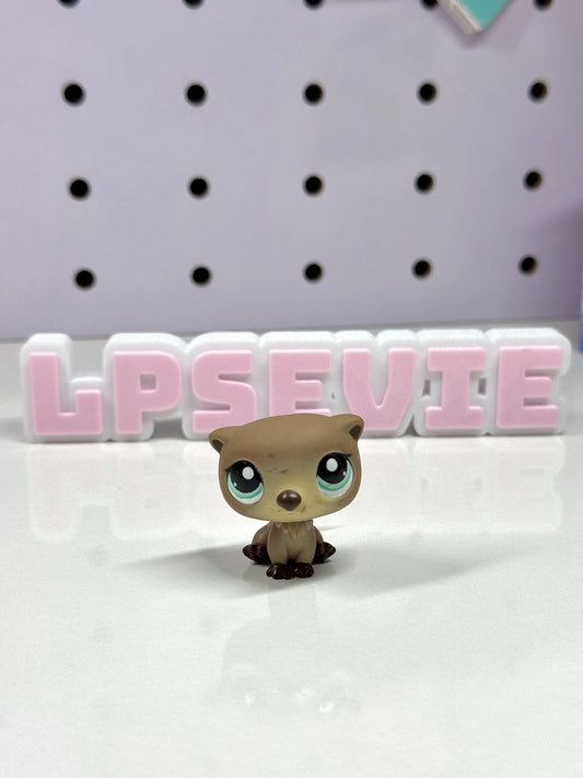Authentic Littlest Pet Shop LPS #1609 Brown Otter