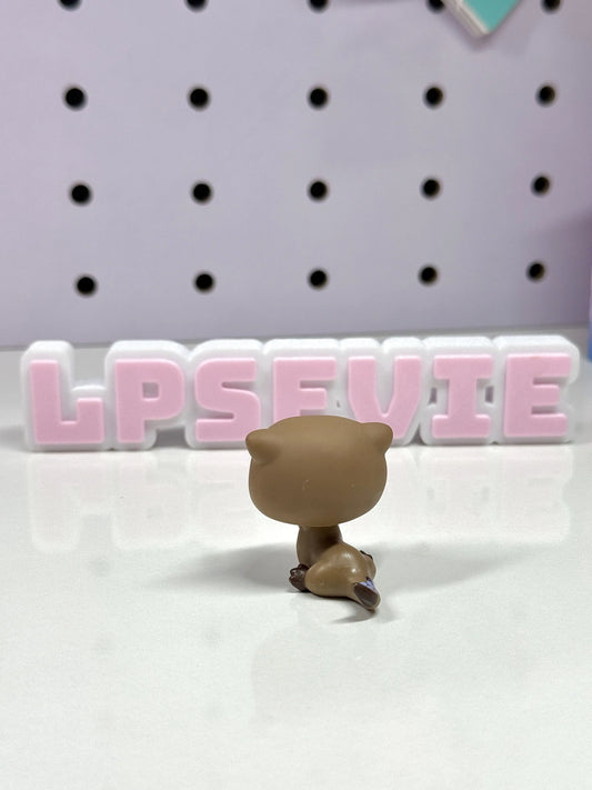 Authentic Littlest Pet Shop LPS #1609 Brown Otter