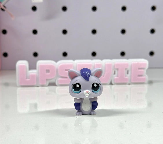 Littlest Pet Shop No # LPS Authentic Mystery Lavender Purple Sugar Glider Blue