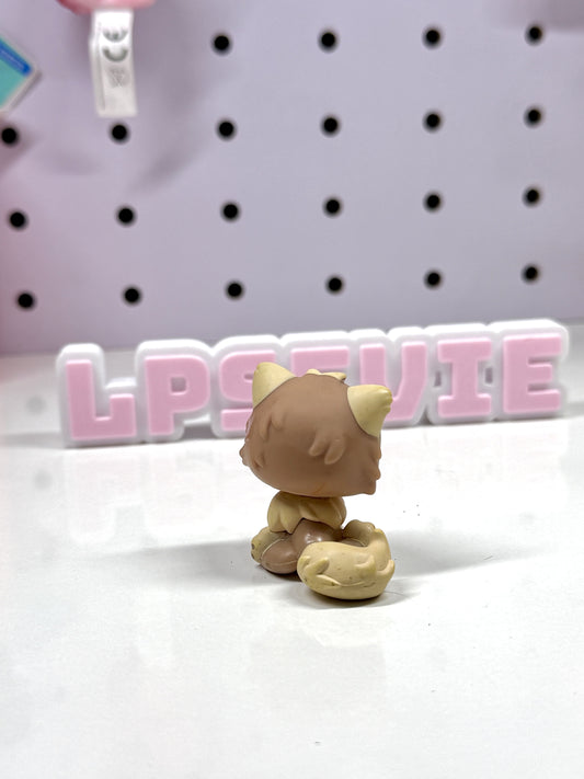 Authentic Littlest Pet Shop LPS #1063 Brown Persian Cat (Spring Egg Edition)