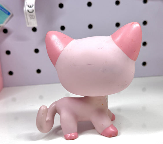 Authentic Littlest Pet Shop Jumbo Deco Pink Shorthair Cat
