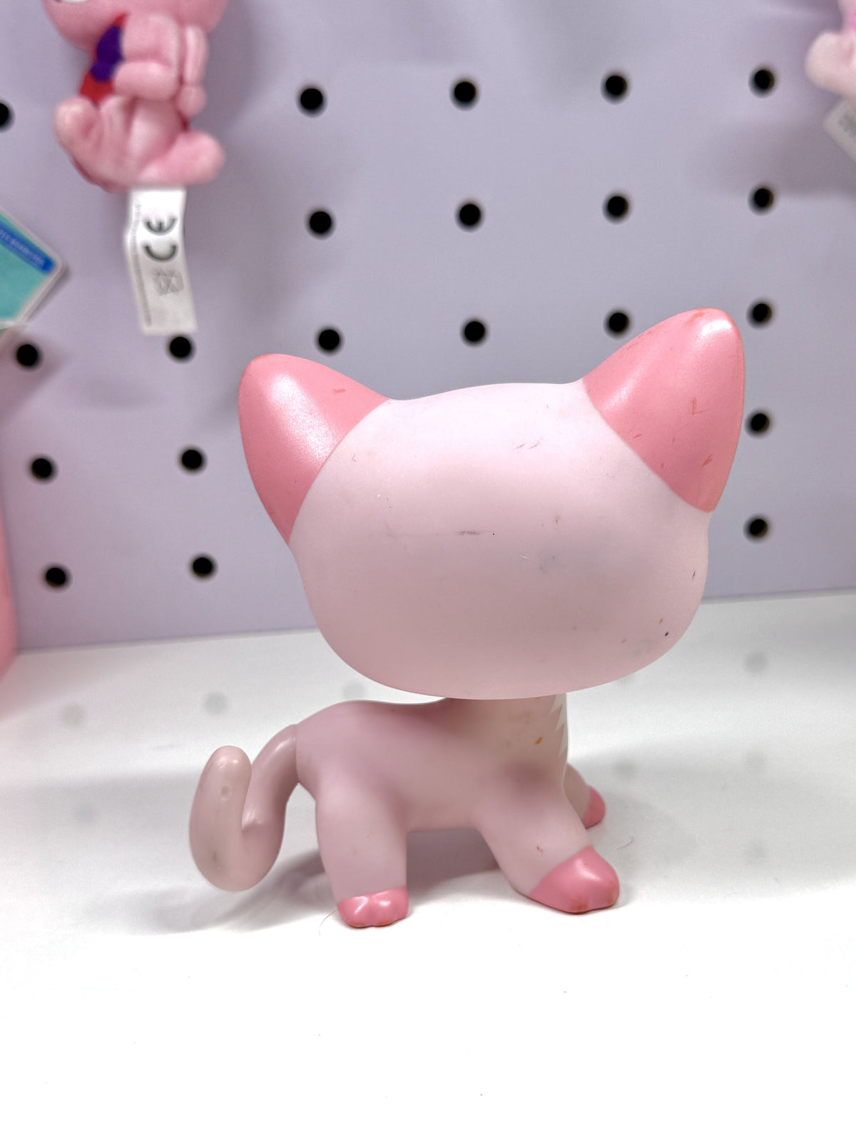 Authentic Littlest Pet Shop Jumbo Deco Pink Shorthair Cat