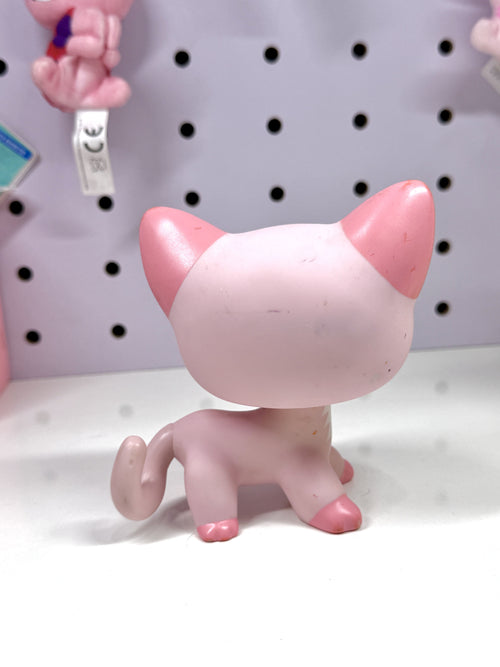 Authentic Littlest Pet Shop Jumbo Deco Pink Shorthair Cat