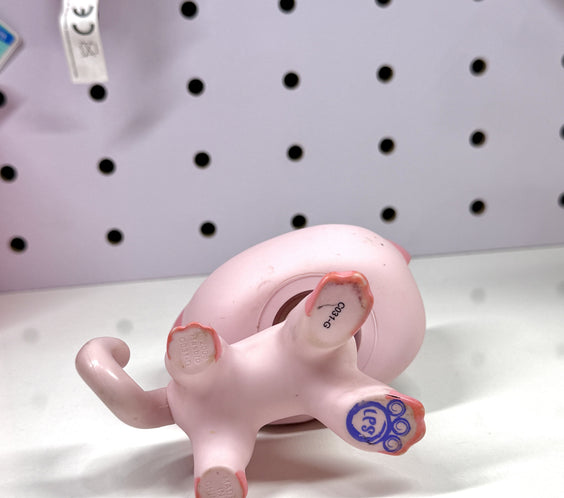 Authentic Littlest Pet Shop Jumbo Deco Pink Shorthair Cat