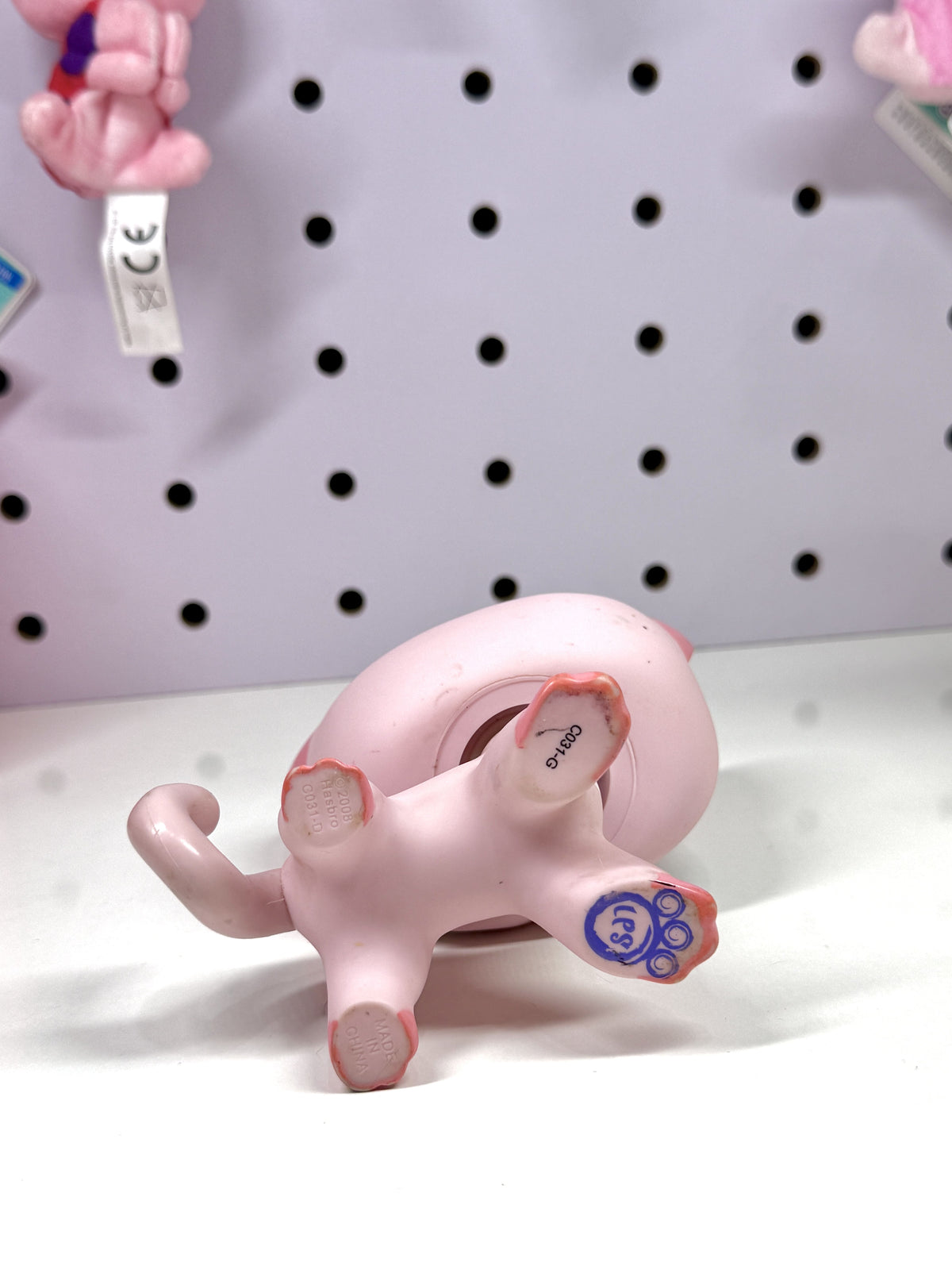 Authentic Littlest Pet Shop Jumbo Deco Pink Shorthair Cat