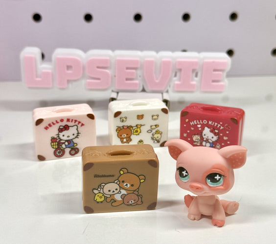 Miniature Suitcase for LPS | Opening Dollhouse Travel Case Accessory