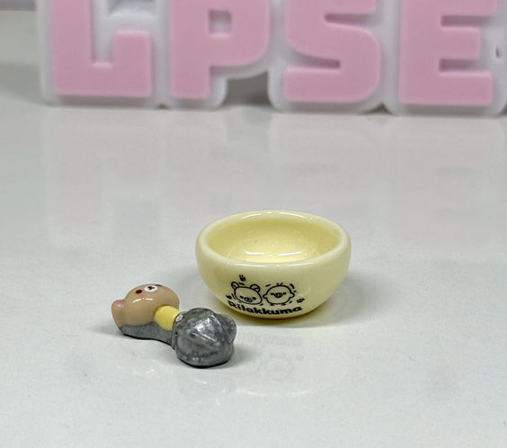 1 Miniature Kawaii Bear Baking Set – Mixing Bowl, Whisk & Magic Wand | Dollhouse Kitchen & Bakery Accessories