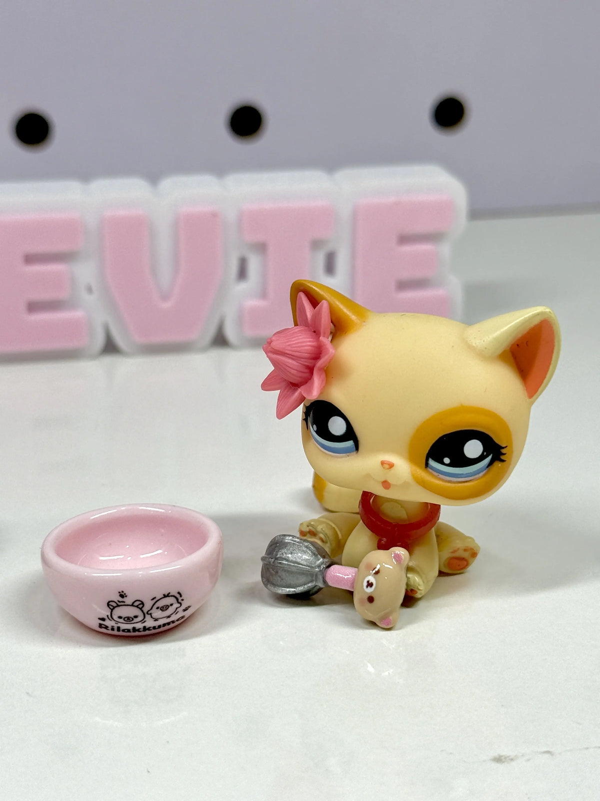 1 Miniature Kawaii Bear Baking Set – Mixing Bowl, Whisk & Magic Wand | Dollhouse Kitchen & Bakery Accessories