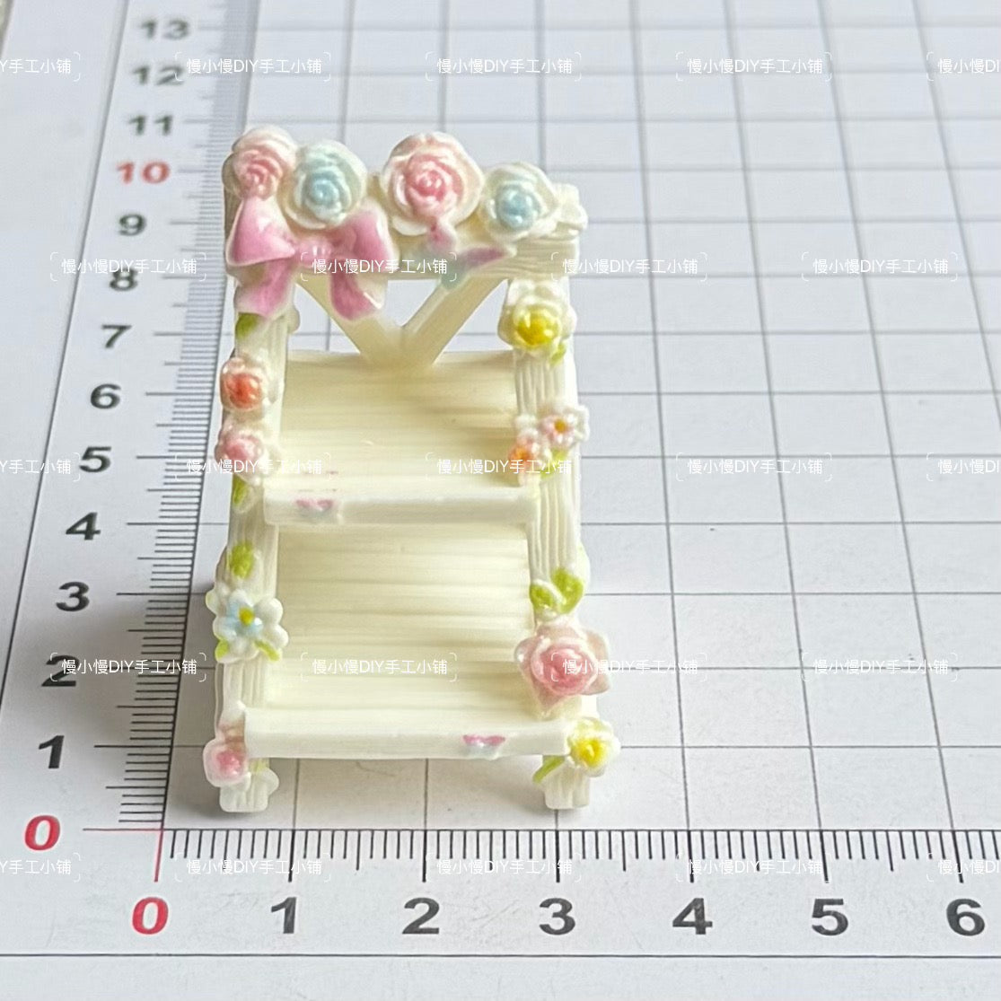 🌸 Miniature Floral Display Shelf for LPS | Flower Ladder Shelf Decor