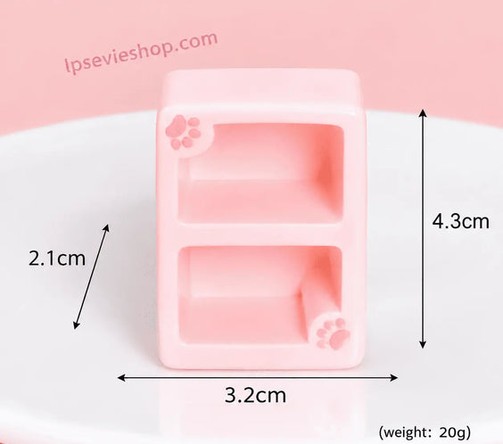 Miniature Pink Furniture Set of 3 | LPS Accessories & Dollhouse Storage