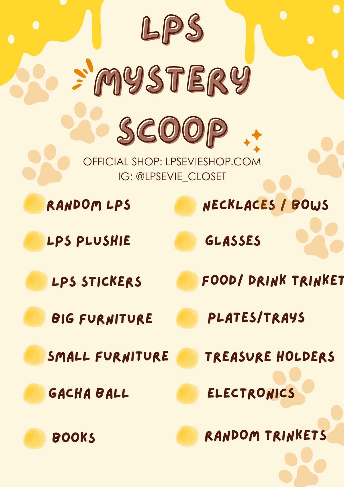 LPS Mystery Scoops - NEW MENU